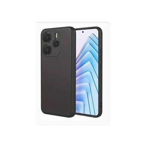 Generic Silicon Back Case For REDMi Note 14 - Black