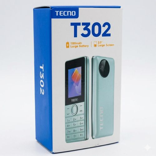 Tecno T302 Dual Sim With Camera & Torch Light Fm, Speaker