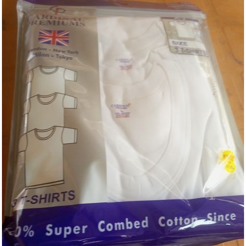 product_image_name-Fashion-Men's Underwear T-Shirt Set Of 3 - White-1