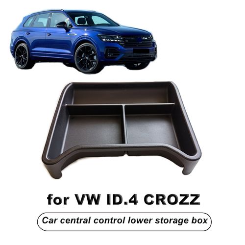 Generic Car Console Armrest Lower Container Storage Box Refit For  Volkswagen VW ID.4 ID4 ID 4 CROZZ Auto Interior Accessories