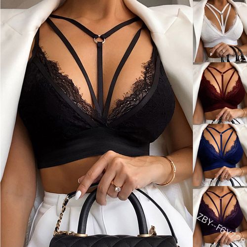 Lopecy-Sta Woman's Large Size Comfortable Breathable Bra Underwear No Rims  Lace Bralettes for Women Discount Clearance Bralettes for Women Black 