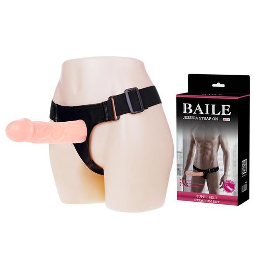 Generic Jessica Strap On Dildo Silicone Soft Smooth Toys For Couples Adjustable Waist Pants - image 2