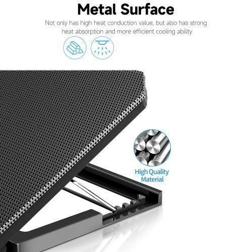 product_image_name-Generic-Q100 2-fan Laptop Cooling Stand 6-level Adjustable Height Laptop Cooling Pad Stand, Laptop Cooler with 2 Silent Fans for 10-15.6 Inch Laptops,6 Levels of Height Adjustable Wind Speed with  (Black)-6