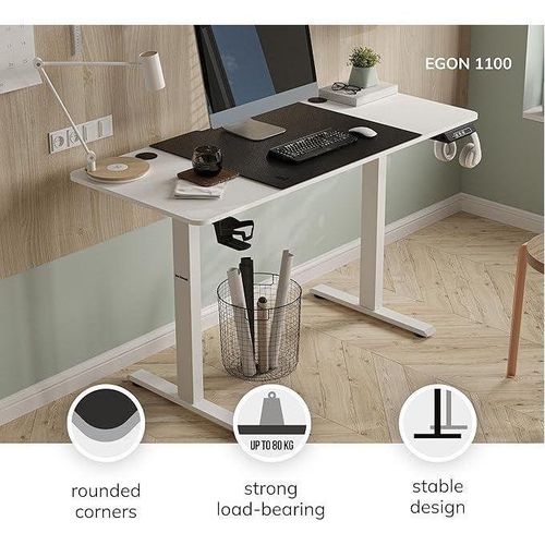 Generic New Modern Adjustable Electric Table White(120* 60*74)
