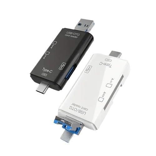 product_image_name-Generic-6 in 1 OTG Card Reader Type-C Micro USB Portable SD Memory For Type-C, Android Phone Or PC - Flash Drive-8