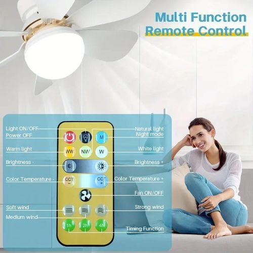 product_image_name-Generic-2 - in - 1 Durable Light and Fan, Time and Memory Function, Sudden Stop Protection and Energy Efficient -4