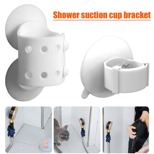 Adjustable Shower Head Holder, Bathroom Suction Cup Handheld Shower Head  Bracket, Removable Handheld Showerhead & Wall Mounted Suction Bracket