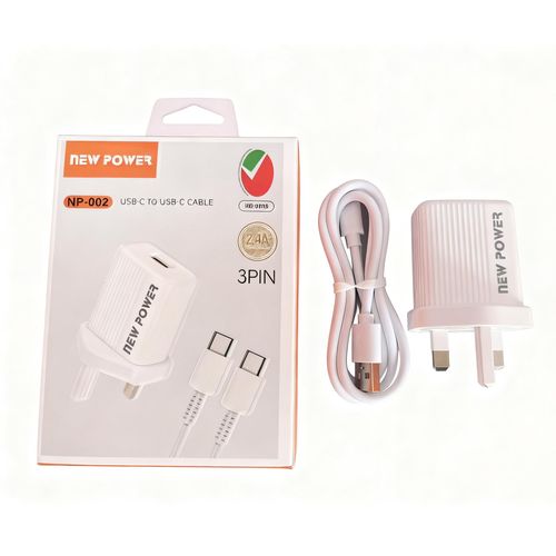product_image_name-Newpower-PD 45W USB-C & USB-A Output Super Fast Charger Android Adapter-5