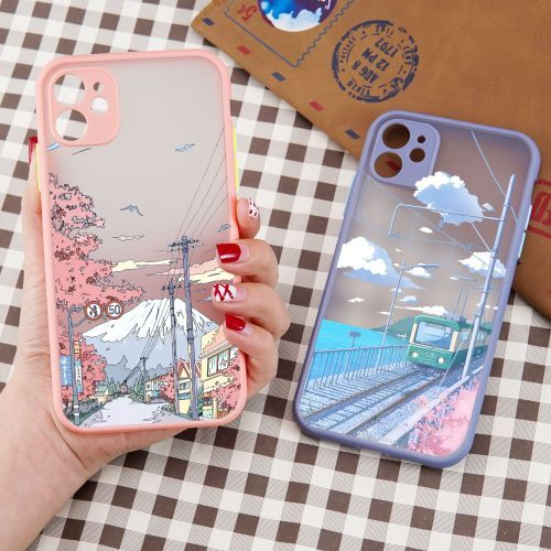 Anime Landscape Phone Case For iPhone 14 13 12 11 Pro Max Mini 7 8