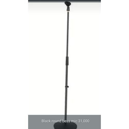 Generic Black round base mic stand