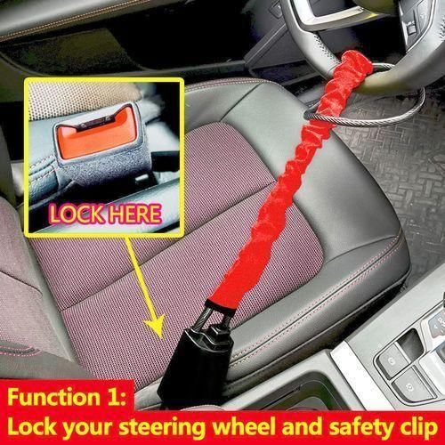 Generic Car Steering Wheel Lock,Anti-Theft Device, Max 17 Inch Length - image 3