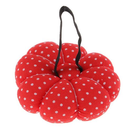 Pumpkin Shape Wrist Pin Cushion with Elastic Strap Pumpkin Needle