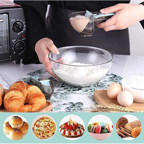 Dropship 2pcs Adjustable Measuring Cups And Spoons; Plastic Scoop