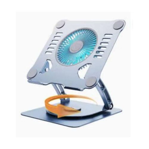Generic 360° Rotating Base for All Laptop Stand with External Cooling Pads Electric Fan