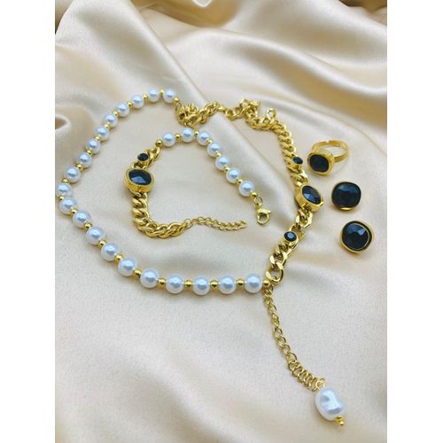Pearl costume jewelry sets hot sale