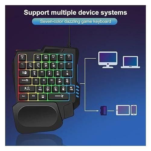 Generic One-handed gaming keyboard + mouse for gamers - image 3