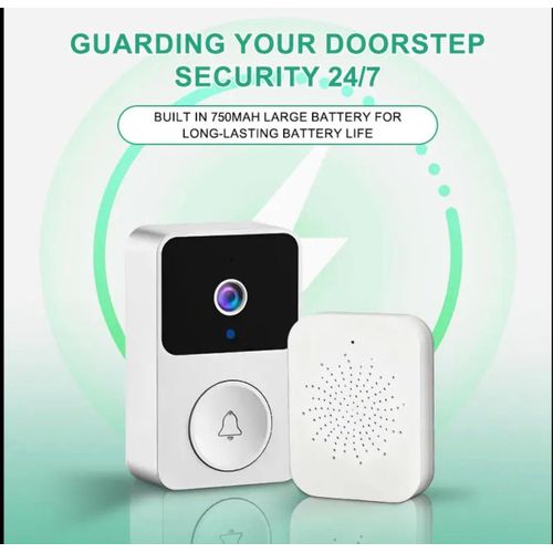product_image_name-Generic-Camera Doorbell WiFi Smart DoorBell With Camera White-6