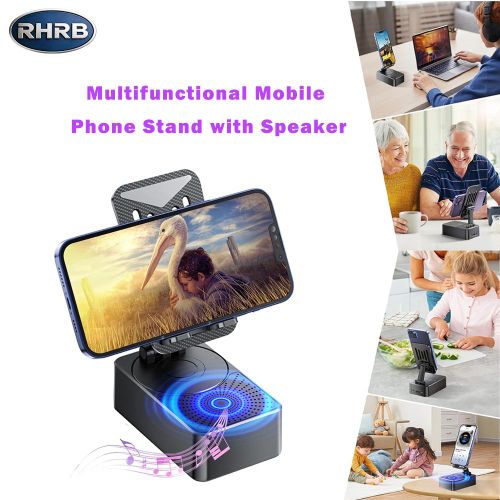 product_image_name-Generic-Foldable Portable Mobile Phone Stand with Bluetooth Speaker-1