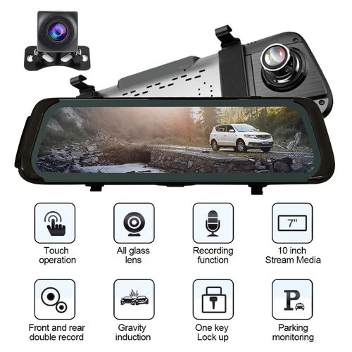 Cheap 10 Inch Stream Media Car DVR ,Full HD 1080P Rearview Mirror