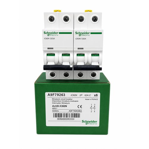 Generic Schneider Electric Acti9 iC60N MCB 63A 2 Pol - image 2
