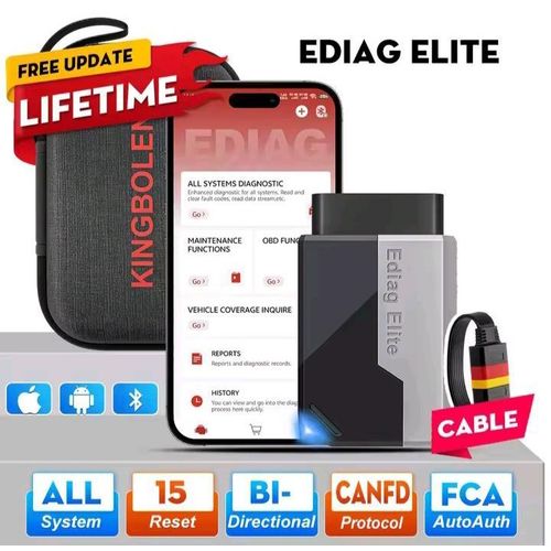 Kingbolen 2026 EDIAG Elite ALL System Car Diagnostic Tools 15 Resets Bi Directioal full OBD2 Code Reader Scanner Lifetime Free + Cable - image 3
