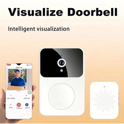 product_image_name-Generic-Camera Doorbell WiFi Smart DoorBell With Camera white-1