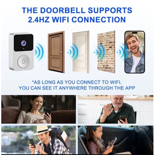 product_image_name-Generic-Camera Doorbell WiFi Smart DoorBell With Camera white-6