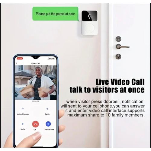product_image_name-Generic-Camera Doorbell WiFi Smart DoorBell With Camera white-7