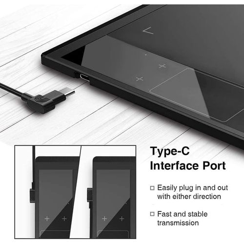 VEIKK Graphics Tablet with 8192 Pressure Sensitivity Battery-Free Pen and Touch Pad, 4 Hot Keys Drawing Pad for Computer, Supports Mac Windows Android Linux - image 5