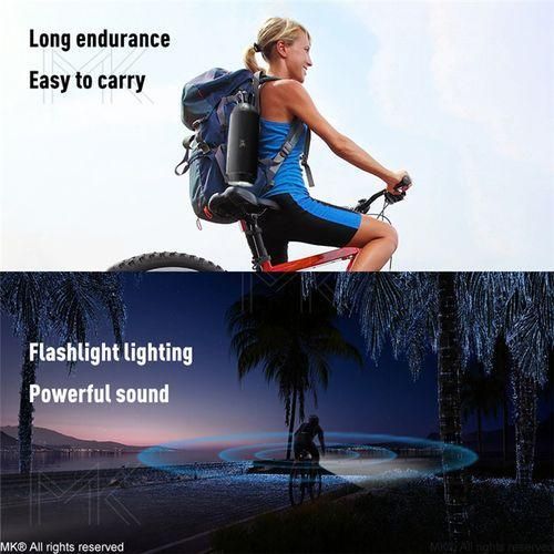 product_image_name-MK-® Wireless Bluetooth Portable Speaker 15W Stereo Sound With Flashlight, TWS Surround Pairing, Lightweight For Party Outdoor Camping-4