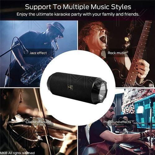 product_image_name-MK-® Wireless Bluetooth Portable Speaker 15W Stereo Sound With Flashlight, TWS Surround Pairing, Lightweight For Party Outdoor Camping-8