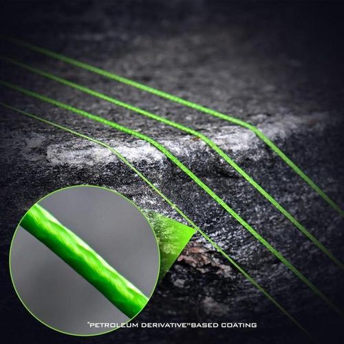 Generic Braided Fishing Line Fluorescent Green Low Memory Ice Fishing Braid  Line 164 Yards Abrasion Resistant 8 Strands Superline For