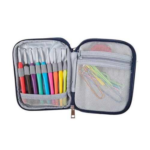 9pcs Crochet Hooks Set, Soft Handle Crochet Hooks Kit with Portable Case  for Arthritic Hands