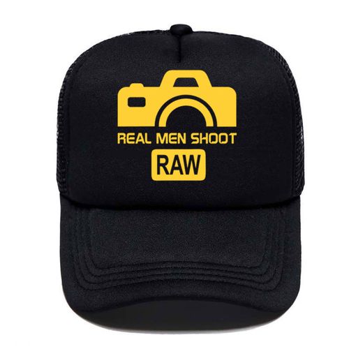 Fashion Real Men SHOOT RAW Summer Cap Mesh Hats For Men Women Casual Hats  Hip Hop