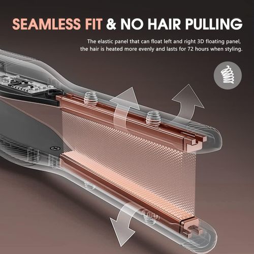 product_image_name-Generic-Hair Straightener, Pencil Straighteners for Short Hair, Portable Mini Straighteners for Woman and Man, 4-Step Temperature Setting Fast Heating Small Straightener-2