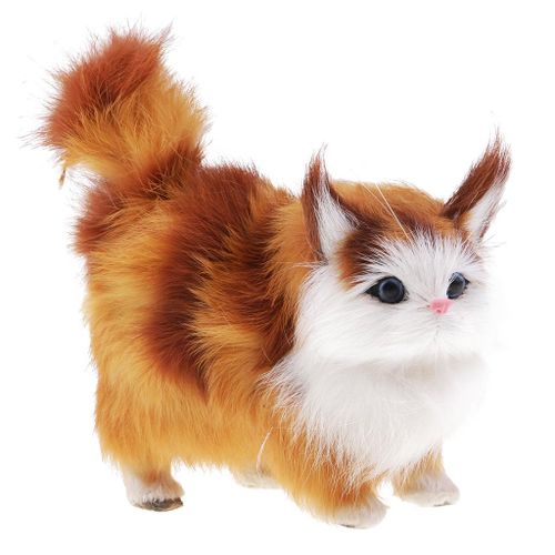 Generic Cute Pet Doll Simulation Sleeping Plush Cat Toy Stuffed