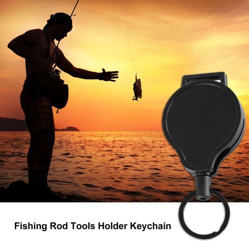 Generic Badge Reel Key Ring Fishing Rod Tools Holder Keychain