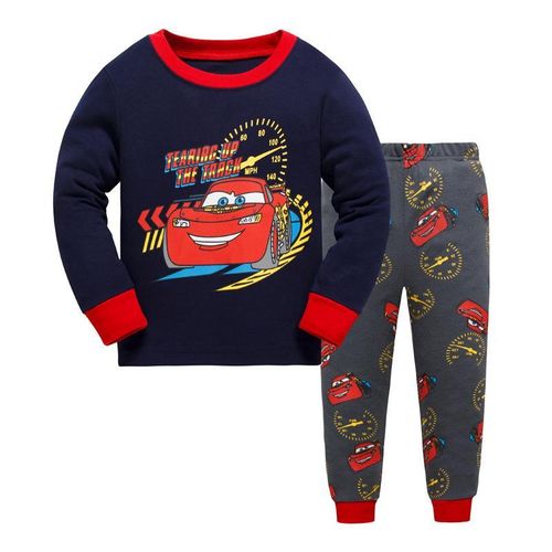 product_image_name-Fashion-Children Boy's And Girl's Unisex Lighting McQueen Pyjamas - Multicolour -1