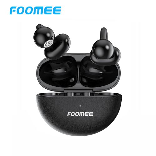 FOOMEE PF01 Clip-on Open-back Headphones with Touch Controls and Stable Bluetooth 6.0 Connection