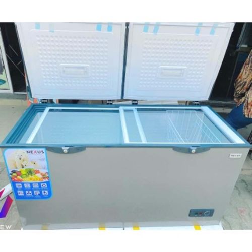 Nexus 440 Liters Energy Saving Double Door Chest Freezer - Silver - image 2