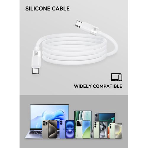FOOMEE USB C to USB C Data Cable, 1.2M Soft Skin-friendly Silicone Material,60W Max Output - image 5