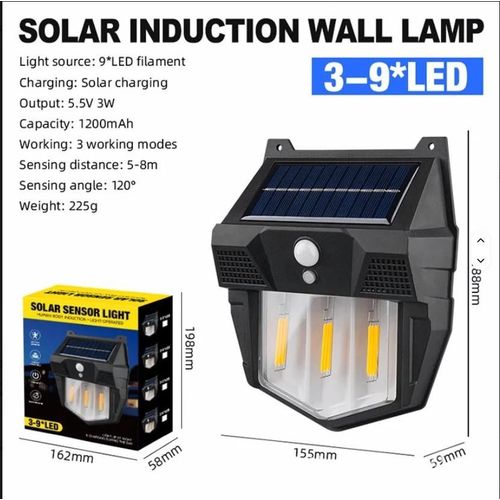product_image_name-Generic-SOLAR MODE 3 WORKING MODES PANEL CHARGING INTELLIGENT INDUCTION - Solar Full Bright Led Light, LED Solar Light, Outdoor Solar Lamp Sensor Wall Light, Waterproof Solar Powered Sunlight-1