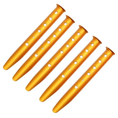 Generic 5Pcs Portable Tent Stakes Pegs Ground Nails Snow Yellow