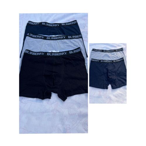 product_image_name-Burberry-3in1 Unique Quality Cotton Stretch Boxers / Size  S ,L , XXL-1
