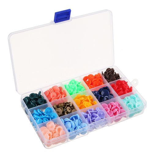 Snap Button Mix Plastic Sewing  Plastic Snap Press Stud Button