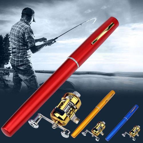Generic Portable Telescopic Fishing Rod Reel Kit Heavy Duty Freshwater Fishing  Gear For Lake River Fishing