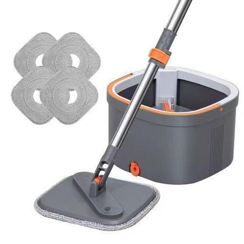 Generic Split Bucket 360 Spin Rotation With Mobbing Stick And Bucket with soap dispenser - image 2
