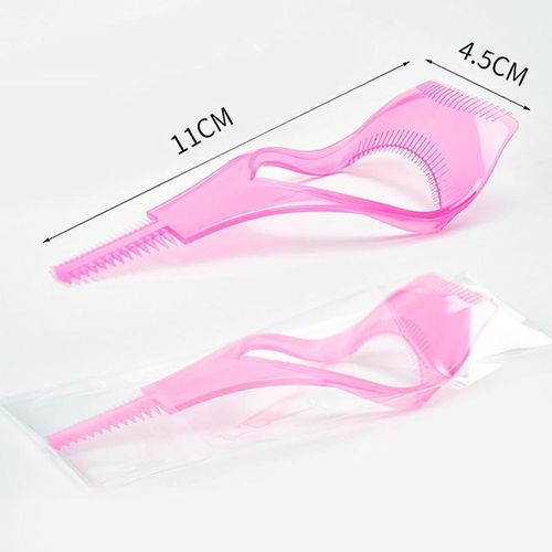 product_image_name-Generic-3PCS Plastic Makeup Upper Lower Eye Lash Mascara Applicator Guard With Lah Comb Eyelashes Curlers Applicators-3