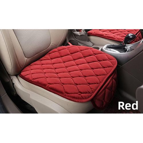 Generic Premium Quality Leather Seat Support For 5 Seaters Vehicle - Red - image 2