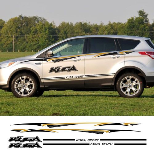 Generic 6pcs Car Stickers For Ford Kuga MK1 2 MK2 Auto Long Stripe Vinyl  Film Decals Styling Automobiles Tuning Accessories